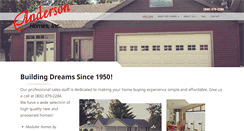 Desktop Screenshot of anderson-homes-inc.com